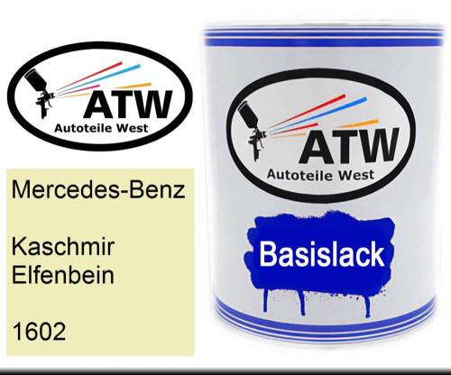 Mercedes-Benz, Kaschmir Elfenbein, 1602: 1L Lackdose, von ATW Autoteile West.